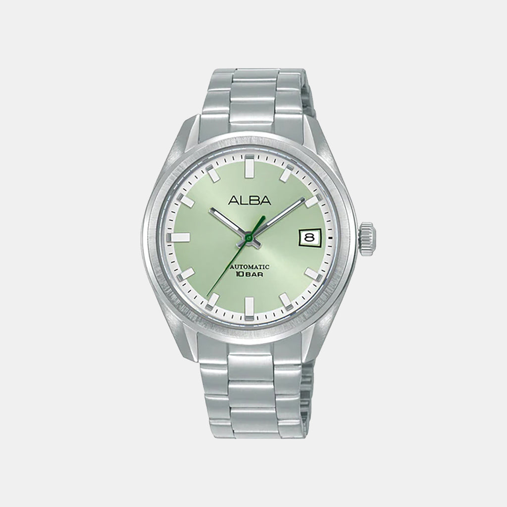 Classic Men Automatic Green Dial Analog Stainless Steel Watch AU4099X1