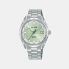 Classic Men Automatic Green Dial Analog Stainless Steel Watch AU4099X1