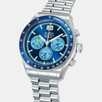 Men Quartz Blue Dial Chronograph Stainless Steel Watch AU5023X2