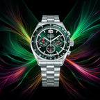Signa Men Quartz Green Dial Chronograph Stainless Steel Watch AU5027X2
