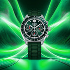 Signa Men Quartz Green Dial Chronograph Stainless Steel Watch AU5027X2