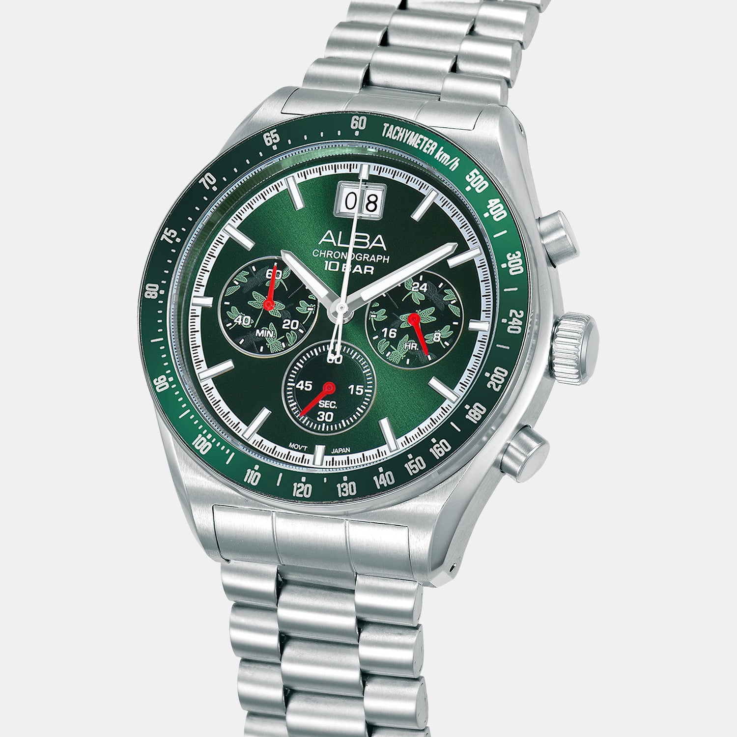 Signa Men Quartz Green Dial Chronograph Stainless Steel Watch AU5027X2