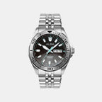 Active Men Quartz Black Dial Analog Stainless Steel Watch AV3575X1