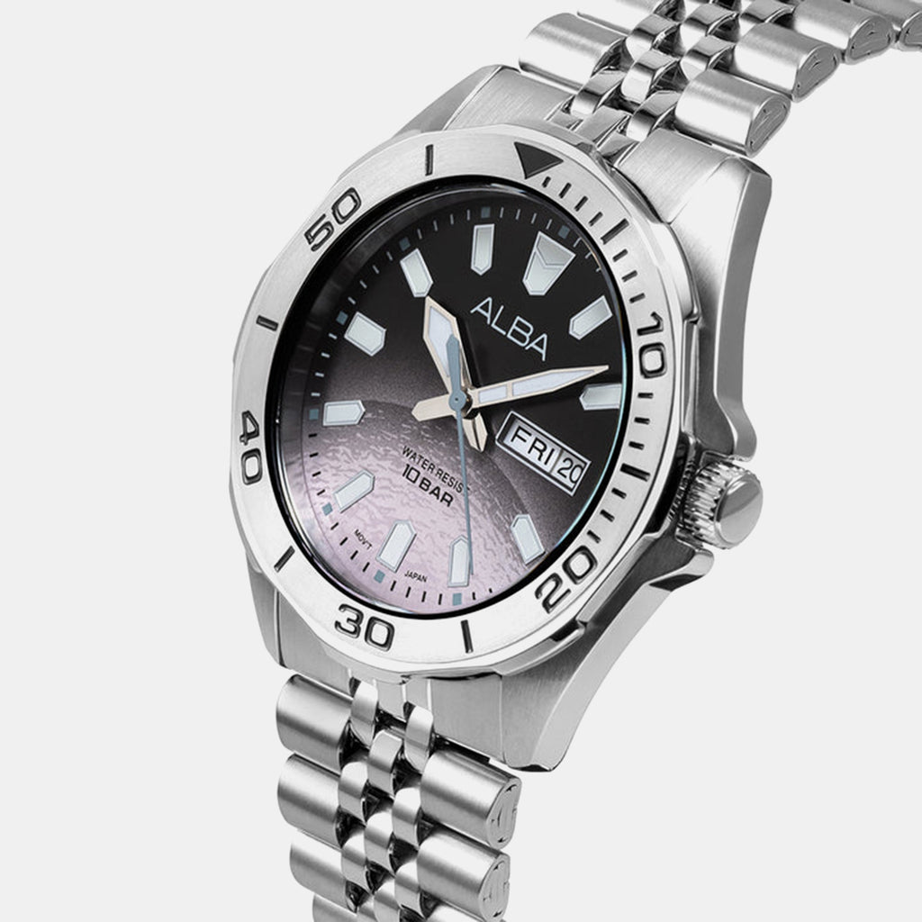 Men Quartz Multicolour Dial Analog Stainless Steel Watch AV3577X1