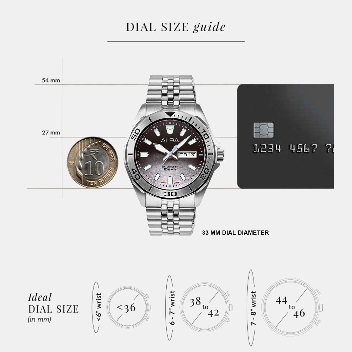 Active Men Quartz Black Dial Analog Stainless Steel Watch AV3577X1