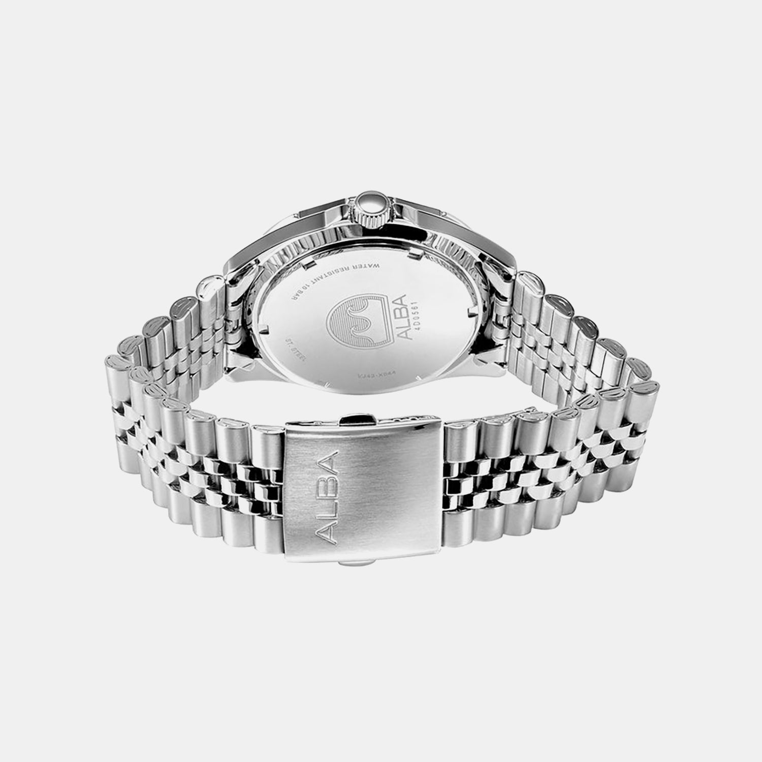 Men Quartz Red Gradient Dial Analog Stainless Steel Watch AV3581X1