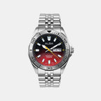 Men Quartz Red Dial Analog Stainless Steel Watch AV3581X1