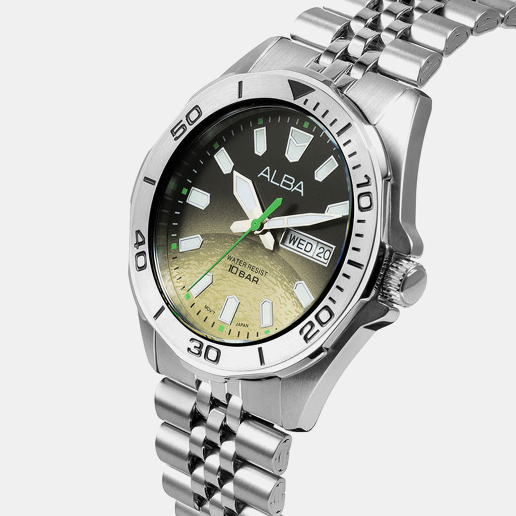 Men Quartz Multicolour Dial Analog Stainless Steel Watch AV3585X1