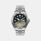 Men Quartz Multicolour Dial Analog Stainless Steel Watch AV3585X1