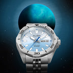Men Quartz Blue Dial Analog Stainless Steel Watch AV3587X1