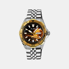 Active Men Quartz Brown Dial Analog Stainless Steel Watch AV3590X2