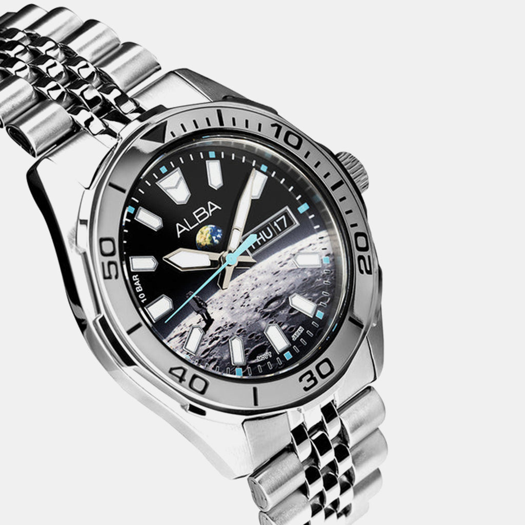 Men Quartz Multicolour Dial Analog Stainless Steel Watch AV3591X2
