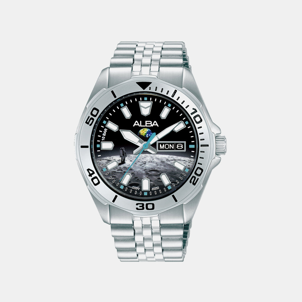 Men Quartz Multicolour Dial Analog Stainless Steel Watch AV3591X2