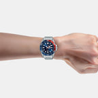 Men Quartz Blue Dial Analog Stainless Steel Watch AV3593X1
