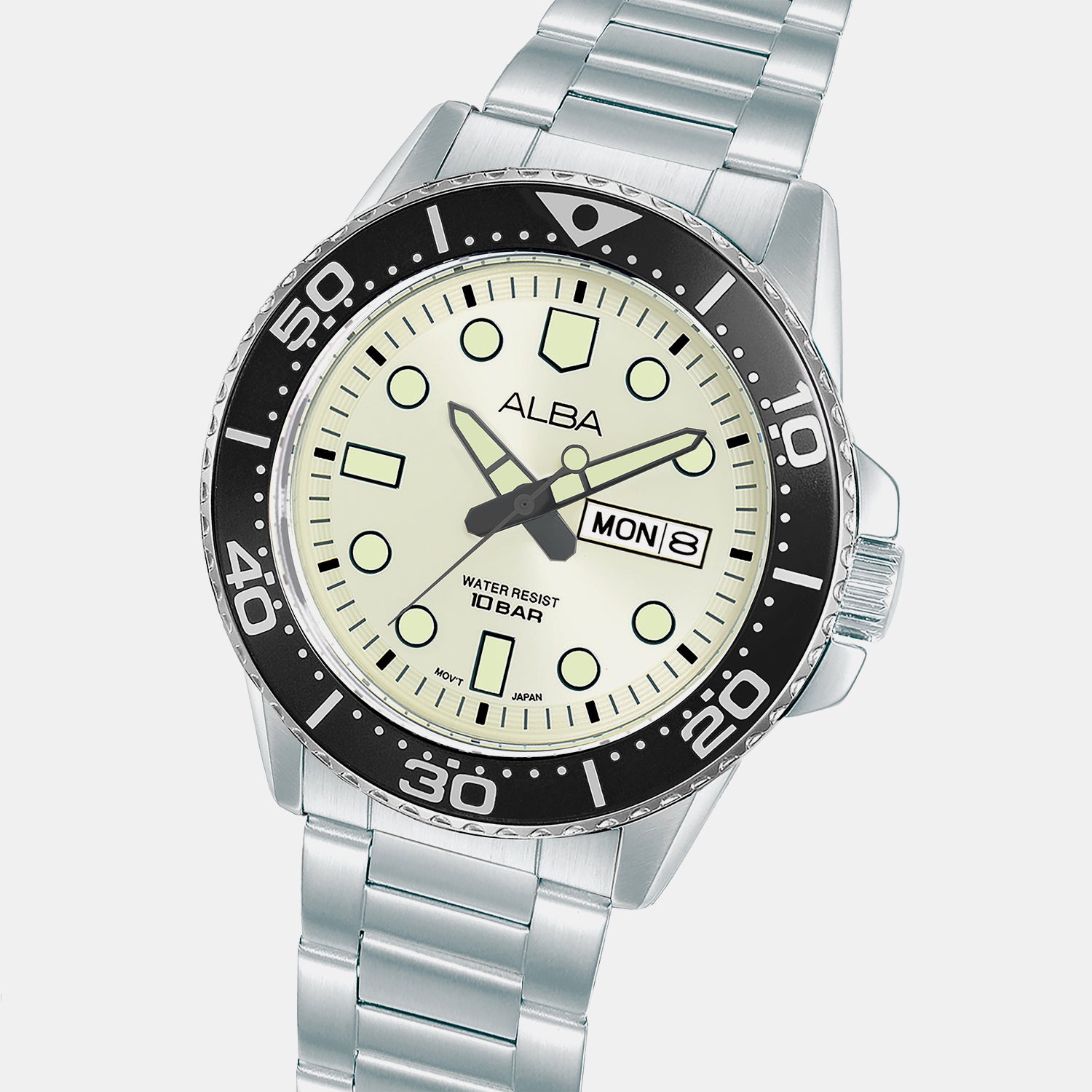 Men Quartz Champagne Dial Analog Stainless Steel Watch AV3601X1
