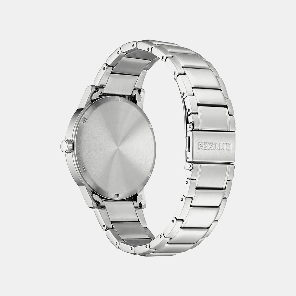 Men Quartz White Dial Analog Stainless Steel Watch AW1670-82A