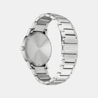 Men Quartz White Dial Analog Stainless Steel Watch AW1670-82A