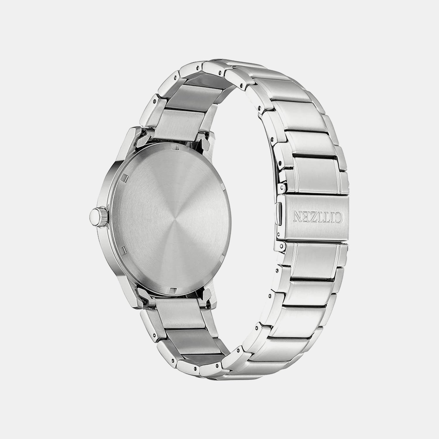 Men Quartz White Dial Analog Stainless Steel Watch AW1670-82A