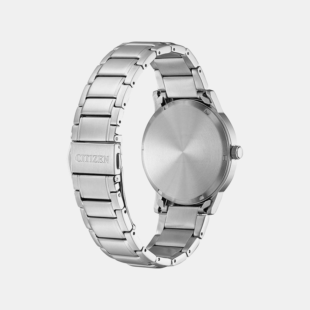Men Quartz Eco-Drive Blue Dial Analog Stainless Steel Watch AW1670-82L