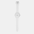 Men Quartz White Dial Chronograph Silicone Watch AX1325