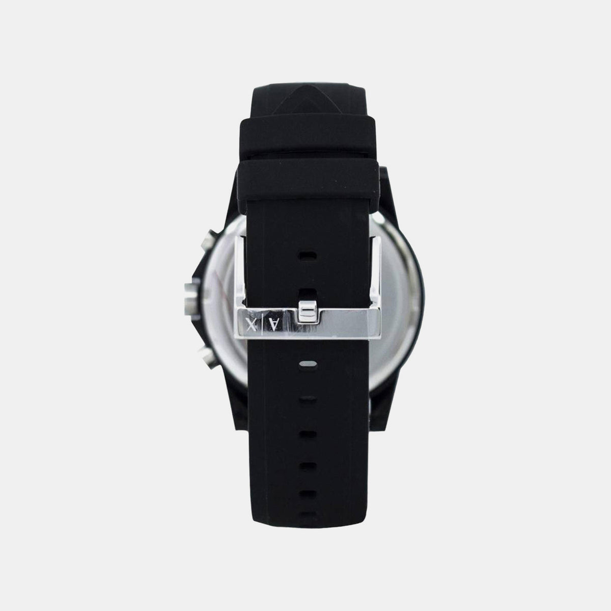 Outerbanks Men Quartz Black Dial Chronograph Silicone Watch AX1326