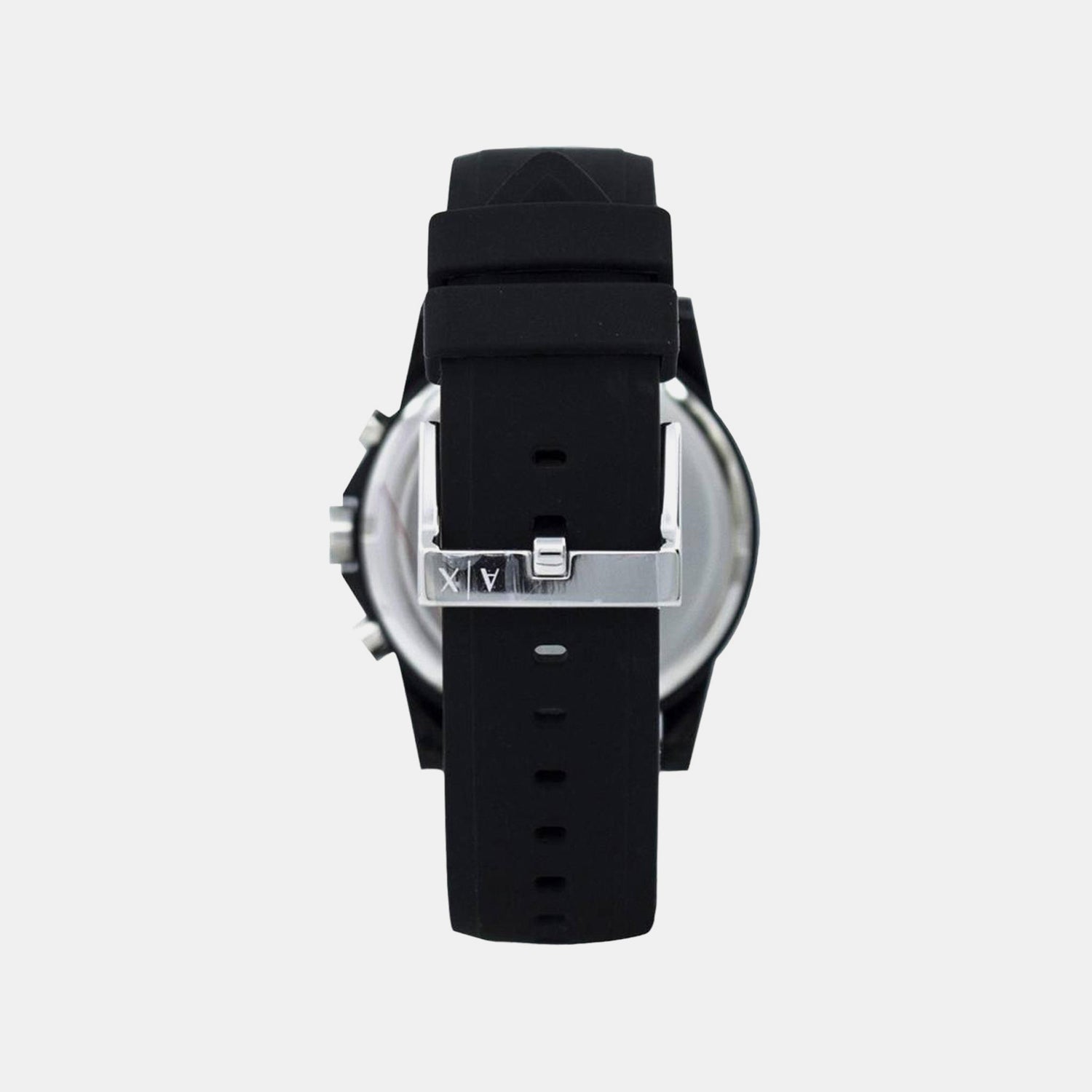 Outerbanks Men Quartz Black Dial Chronograph Silicone Watch AX1326
