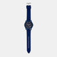 Men Quartz Blue Dial Chronograph Silicone Watch AX1327