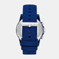 Men Quartz Blue Dial Chronograph Silicone Watch AX1327