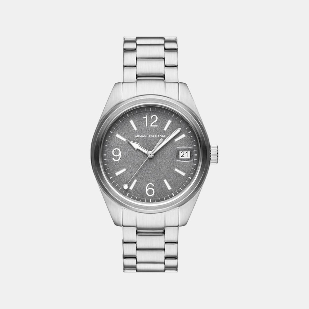 Na Men Quartz Grey Dial Analog Stainless Steel Watch AX1420
