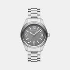 Na Men Quartz Grey Dial Analog Stainless Steel Watch AX1420