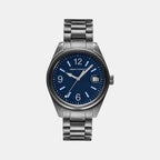 Na Men Quartz Blue Dial Analog Stainless Steel Watch AX1421