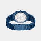 Men Quartz Black Dial Chronograph Stainless Steel Watch AX1477