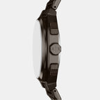 Men Quartz Black Dial Chronograph Stainless Steel Watch AX1479