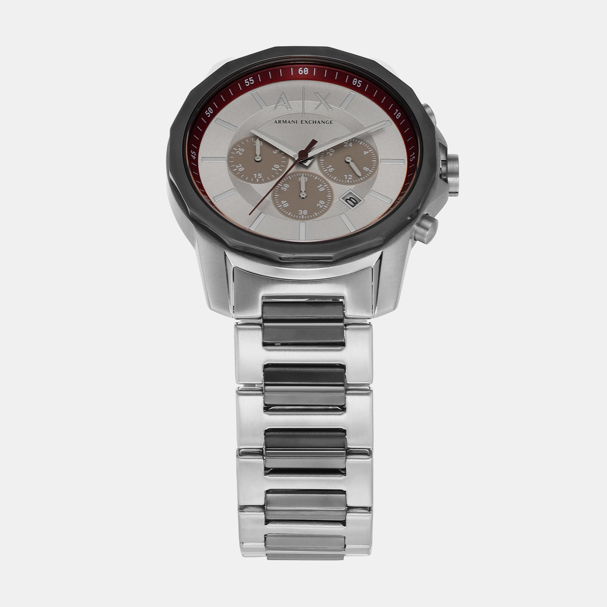 Armani Exchange Men Round Silver watch