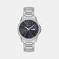 Men Quartz Blue Dial Analog Stainless Steel Watch AX1767
