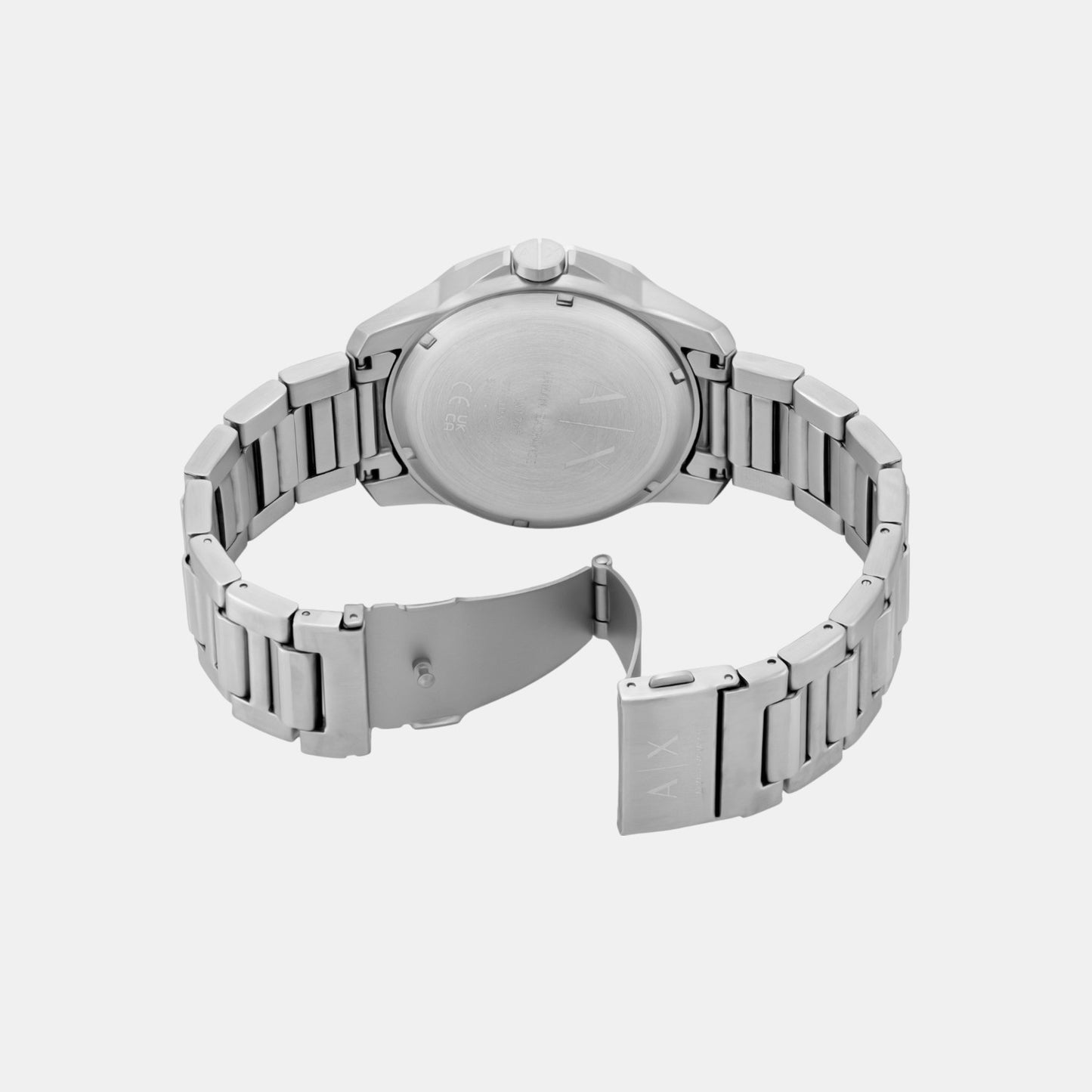 Men Quartz Blue Dial Analog Stainless Steel Watch AX1767