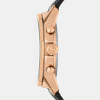 Men Quartz Black Dial Chronograph Rubber Watch AX1769