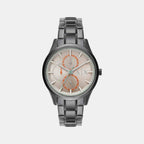 Dante Men Quartz Brown Dial Multi-Function Stainless Steel Watch AX1880