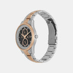 Dante Men Quartz Black Dial Multi-Function Stainless Steel Watch AX1882