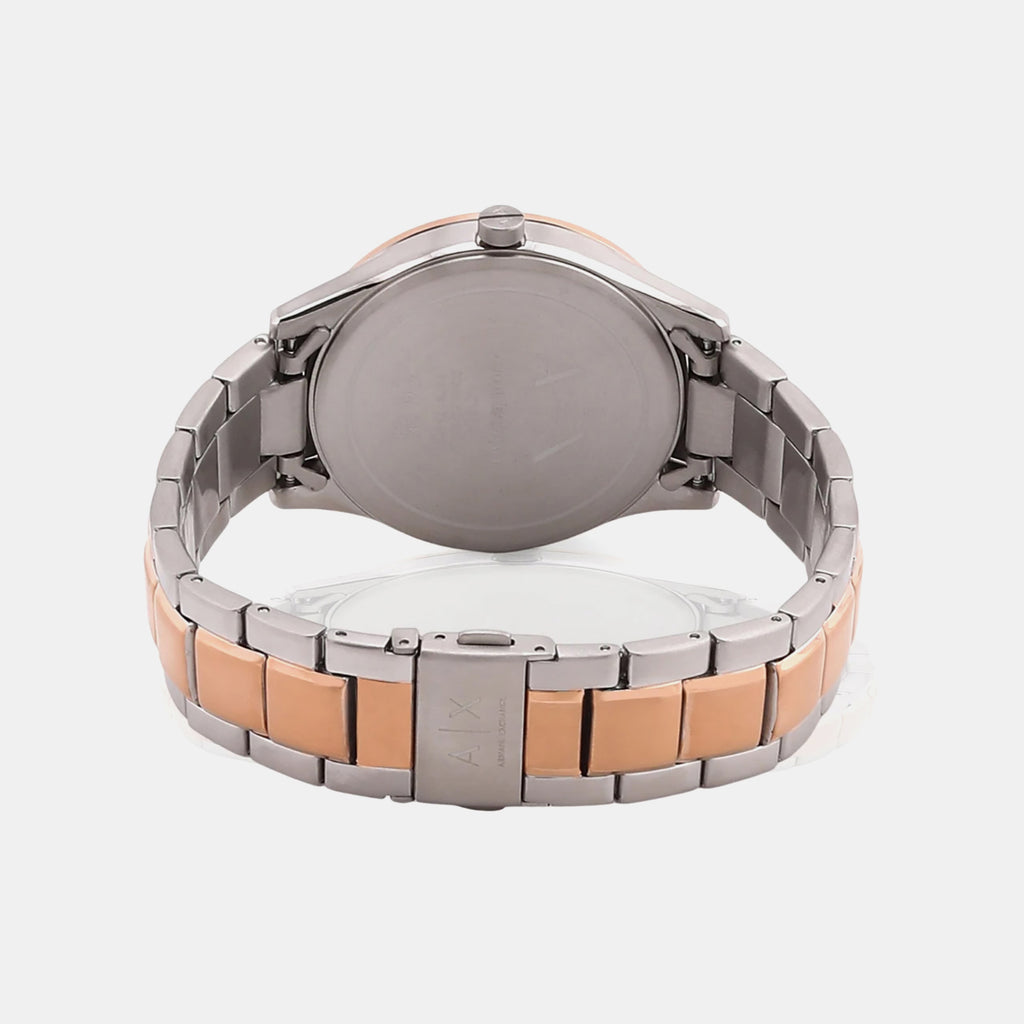 Dante Men Quartz Black Dial Multi-Function Stainless Steel Watch AX1882