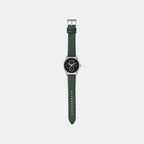 Na Men Quartz Black Dial Chronograph Leather Watch AX1883