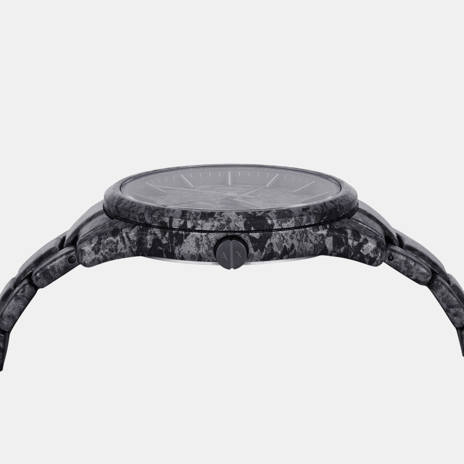 Men Quartz Grey Dial Multi-Function Stainless Steel Watch AX1885