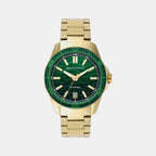 Spencer Men Quartz Green Dial Analog Stainless Steel Watch AX1951