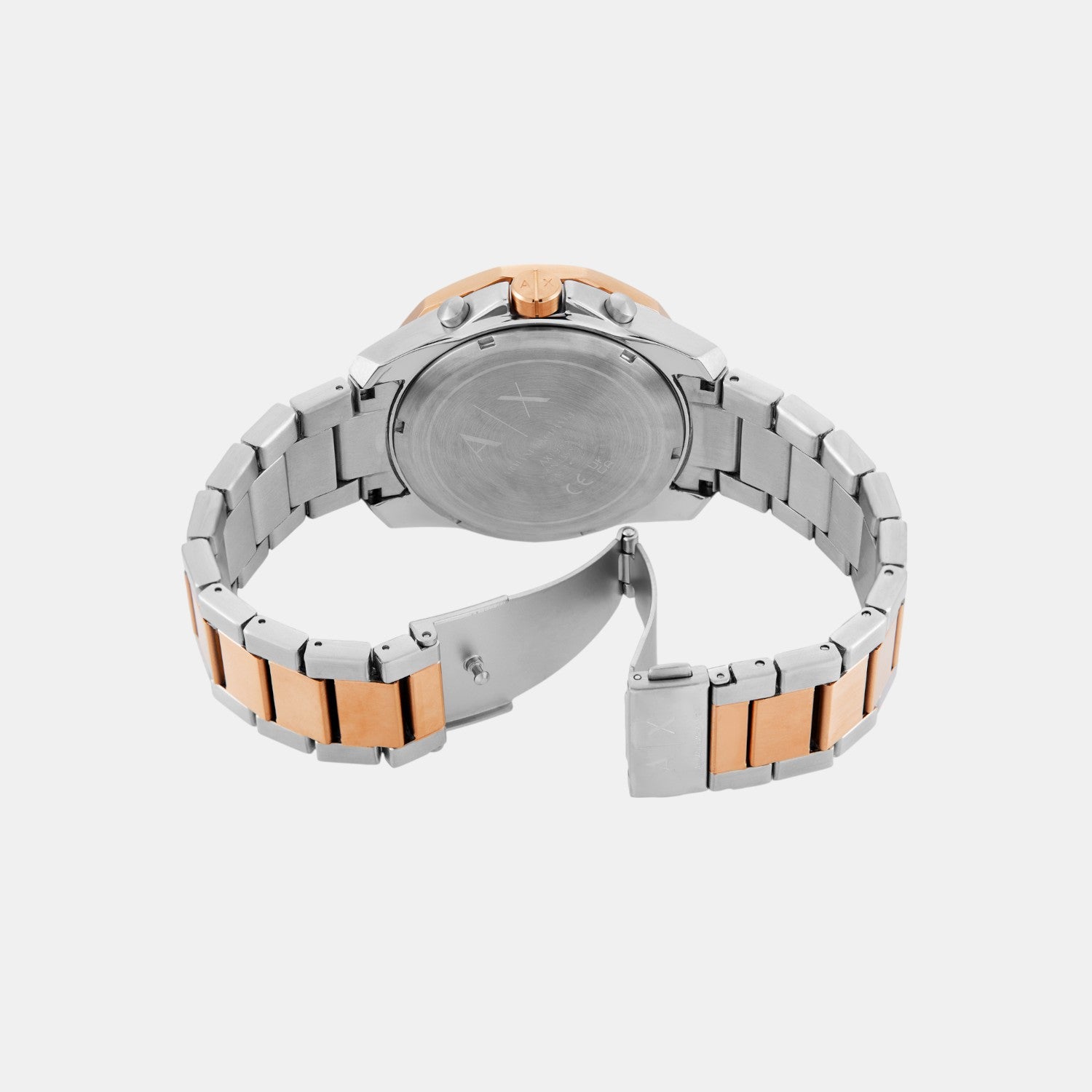 Men Quartz Blue Dial Chronograph Stainless Steel Watch AX1965