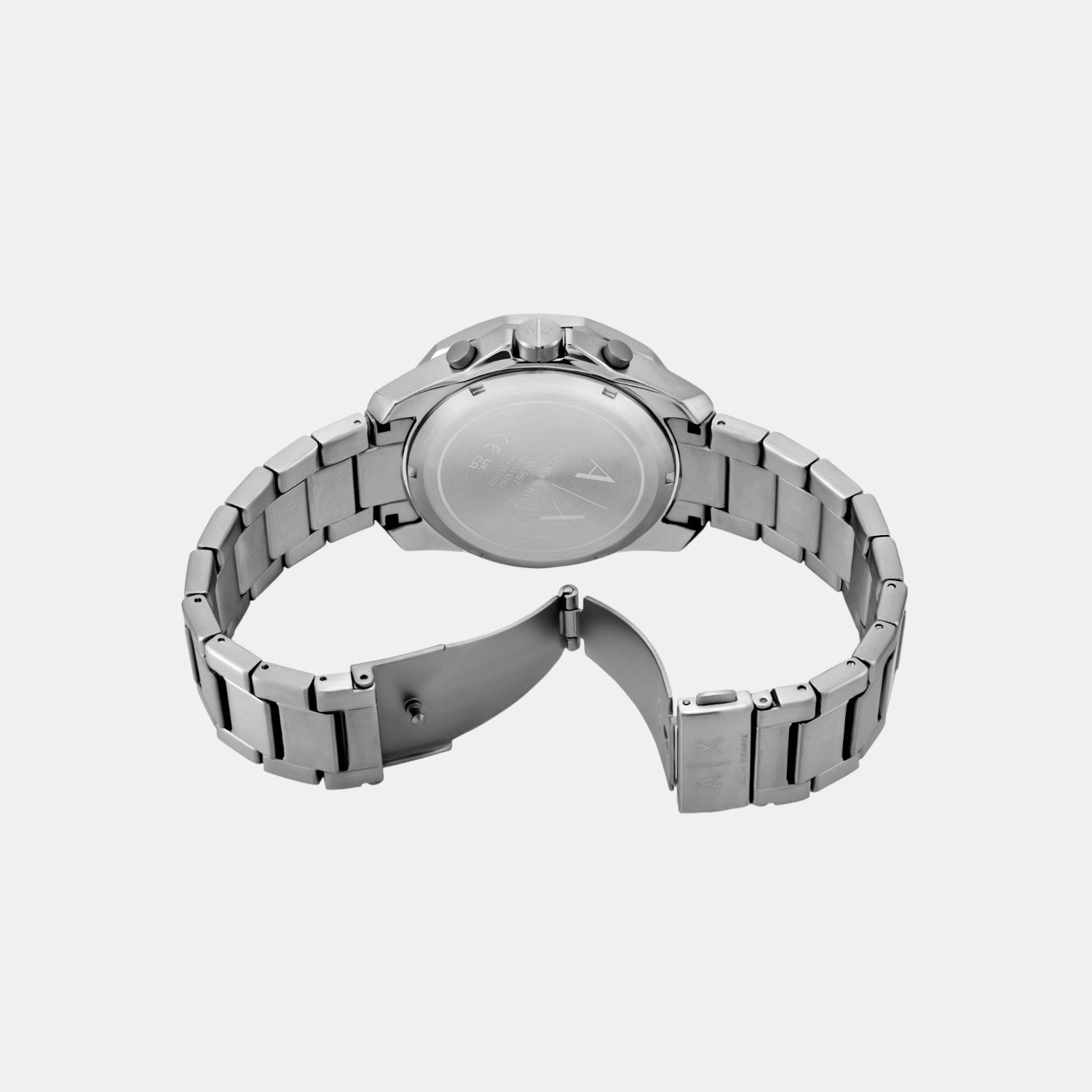 Men Quartz Blue Dial Chronograph Stainless Steel Watch AX1967