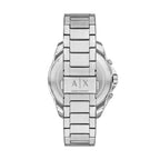 Men Quartz Silver Dial Chronograph Stainless Steel Watch AX1969