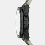 Men Quartz Grey Dial Chronograph Silicone Watch AX1971
