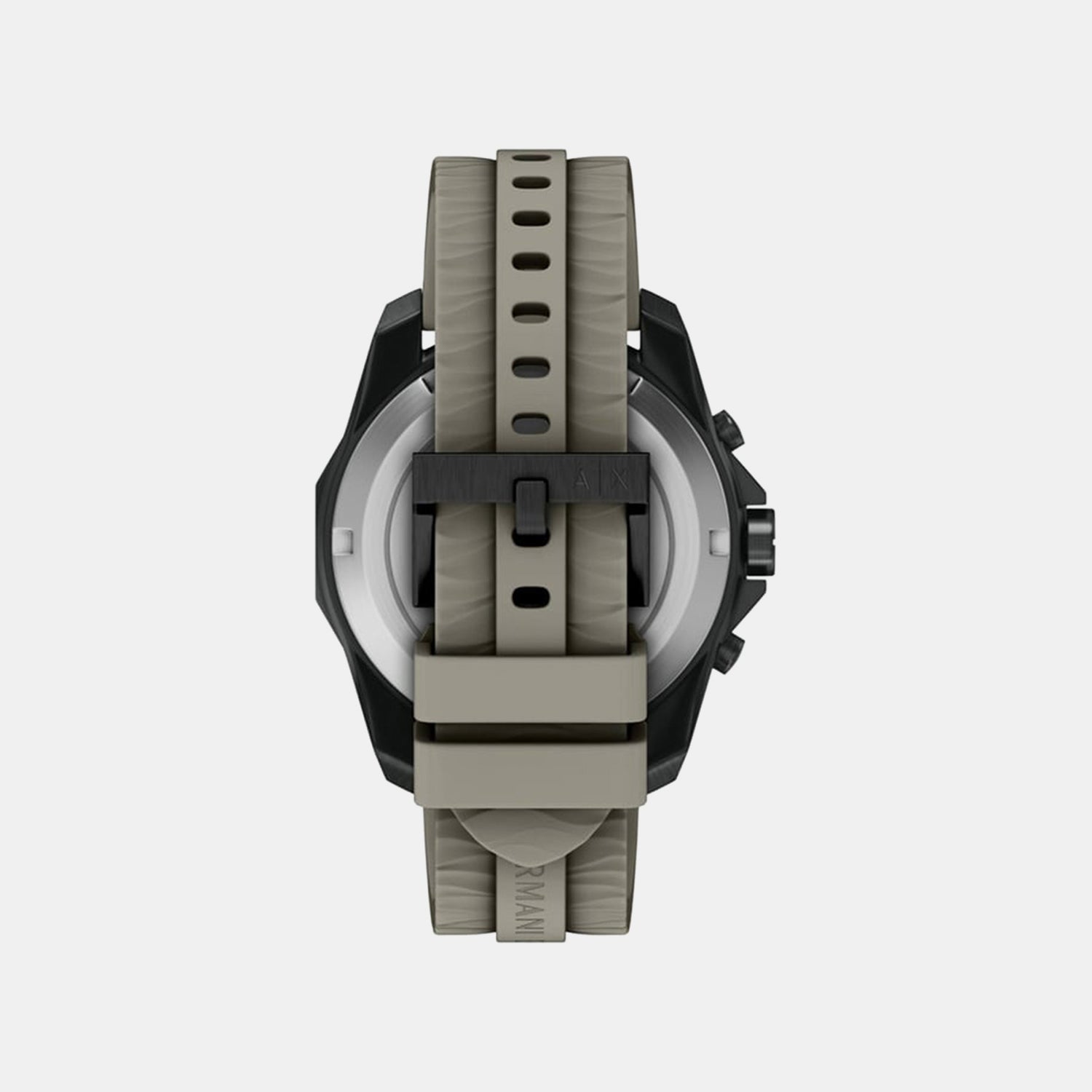 Men Quartz Grey Dial Chronograph Silicone Watch AX1971