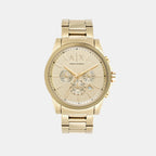 Armani Exchange Round Gold Chronograph watch