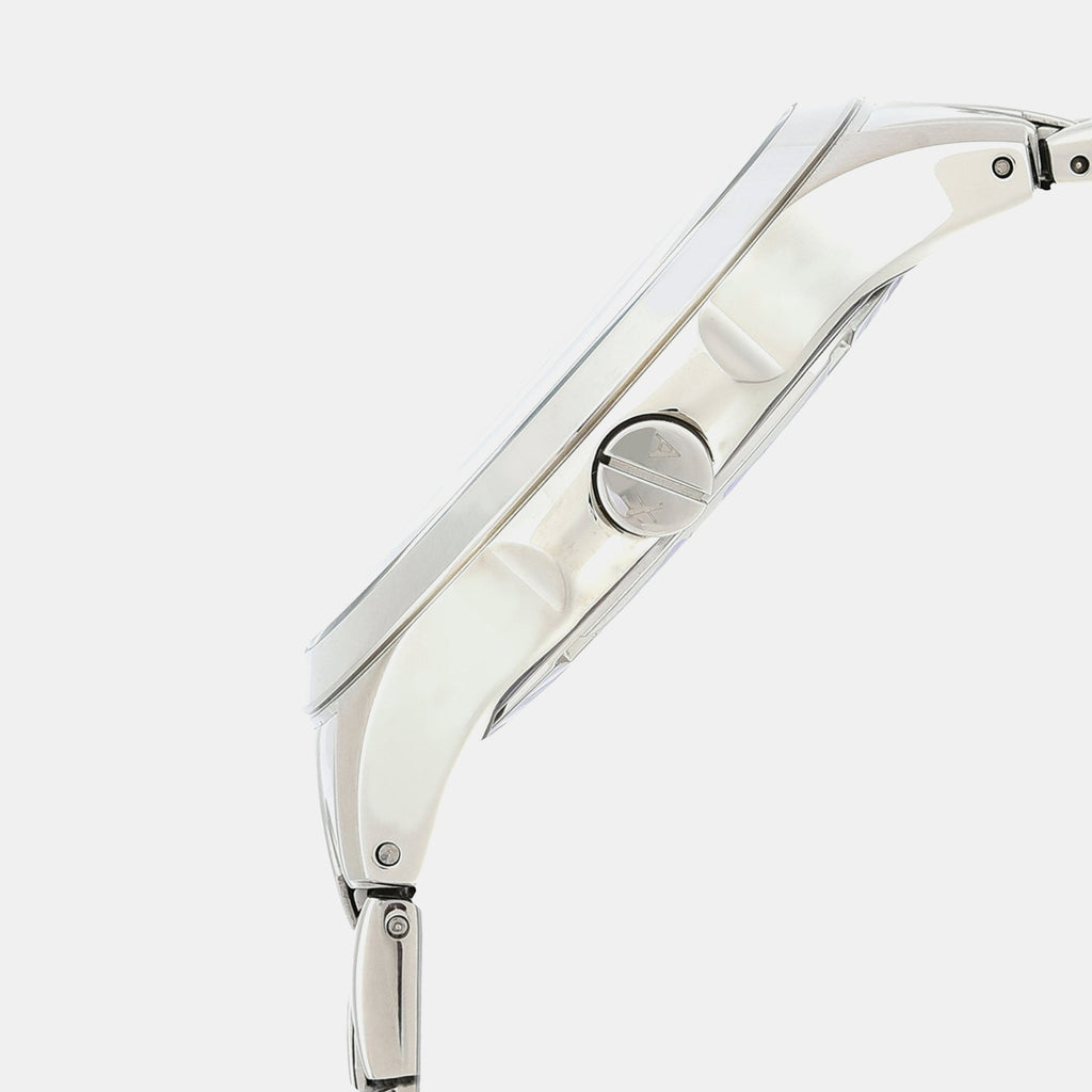 Hampton Men Quartz Black Dial Analog Stainless Steel Watch AX2103